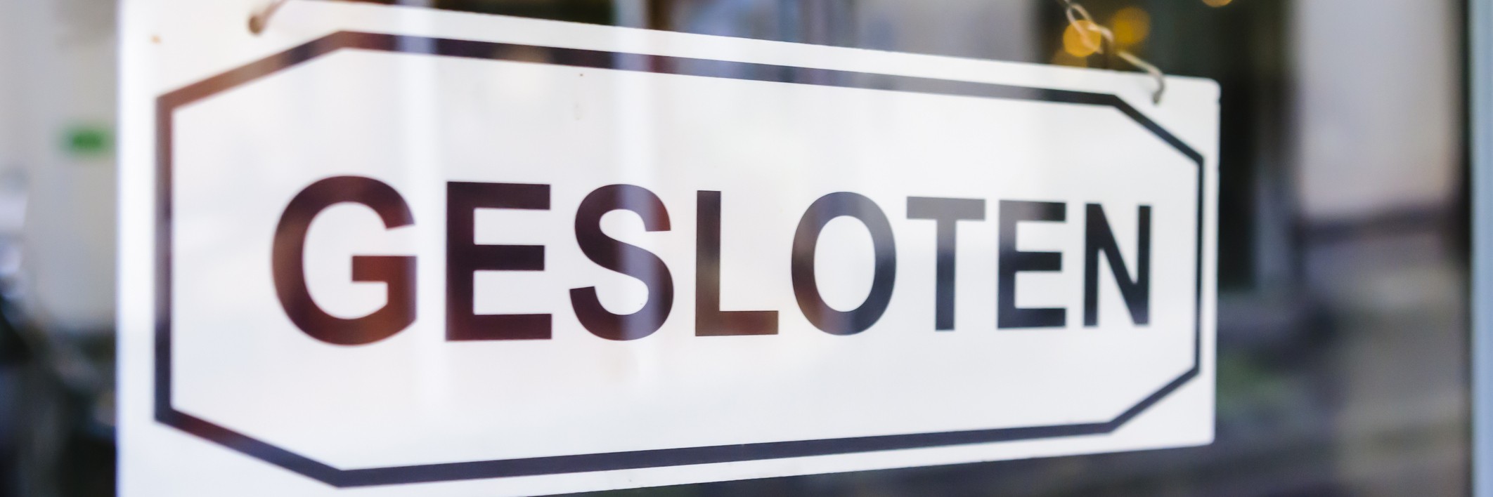 bedrijfsruimte gesloten