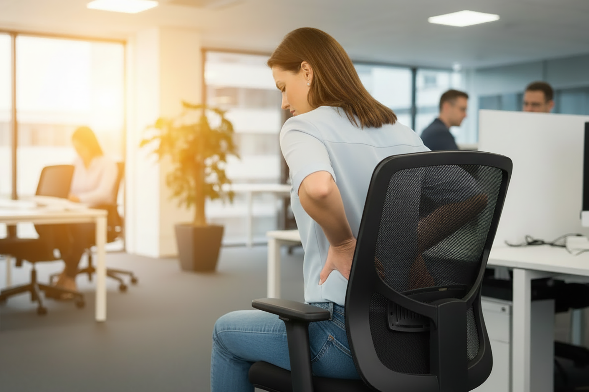 Werkneemster met WIA-uitkering voelt aan pijnlijke rug