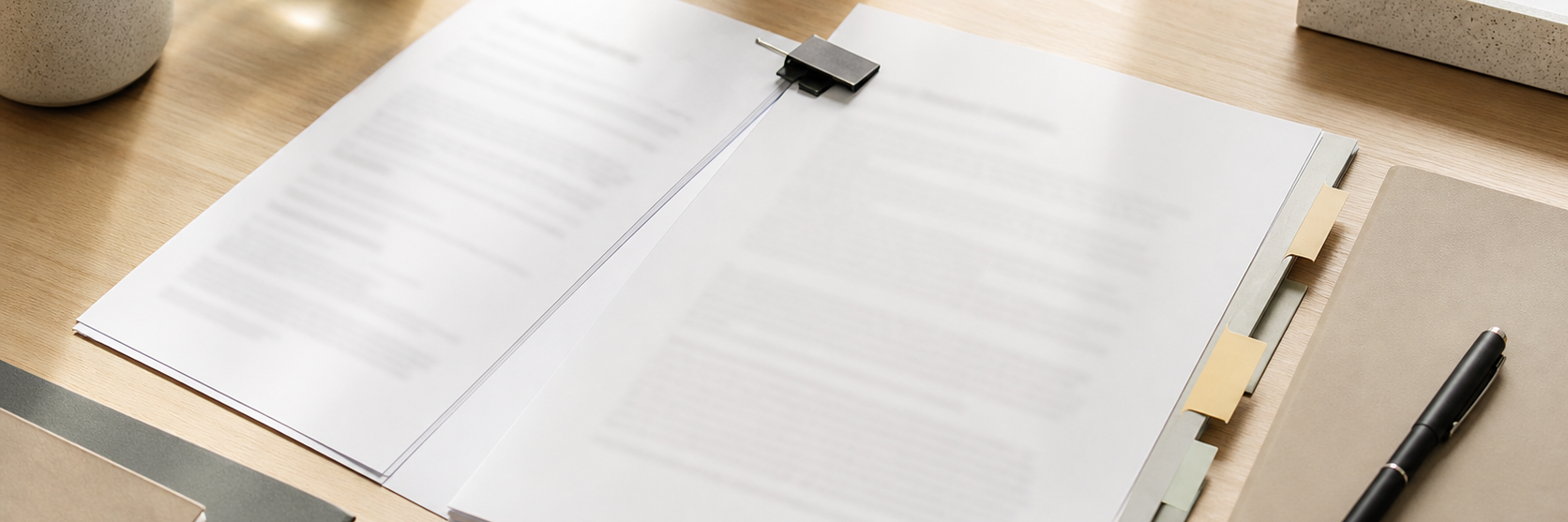 Document met daarop algemene voorwaarden 
